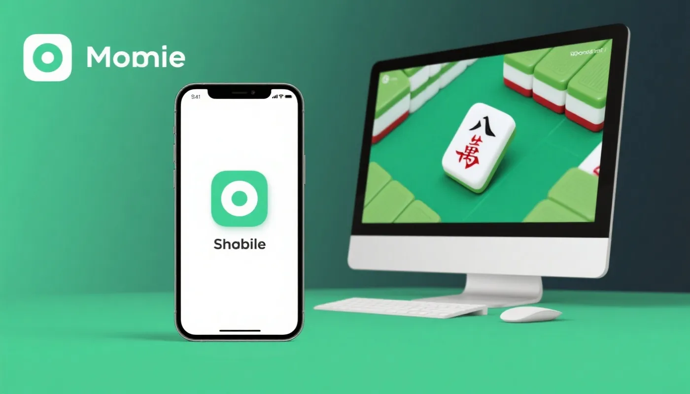 手机与网页端麻将界面示意